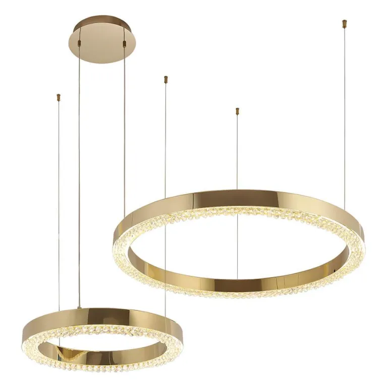 Подвесной светодиодный светильник Crystal Lux Saturn SP90W Led Gold в Нижнем Новгороде