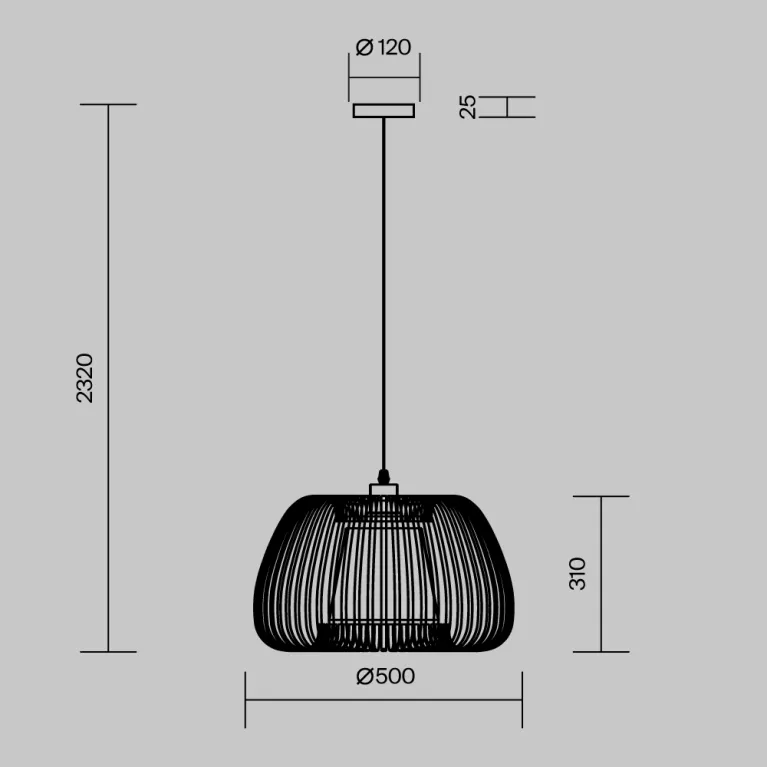 Подвесной светильник Maytoni Kirigami MOD409PL-01B в Нижнем Новгороде