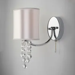 Бра Eurosvet Cornella 10084/1 хром/прозрачный хрусталь Strotskis