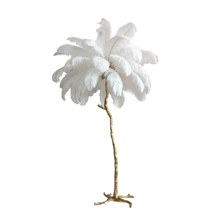 Торшер Delight Collection Ostrich Feather BRFL5014 white/antique brass в Нижнем Новгороде