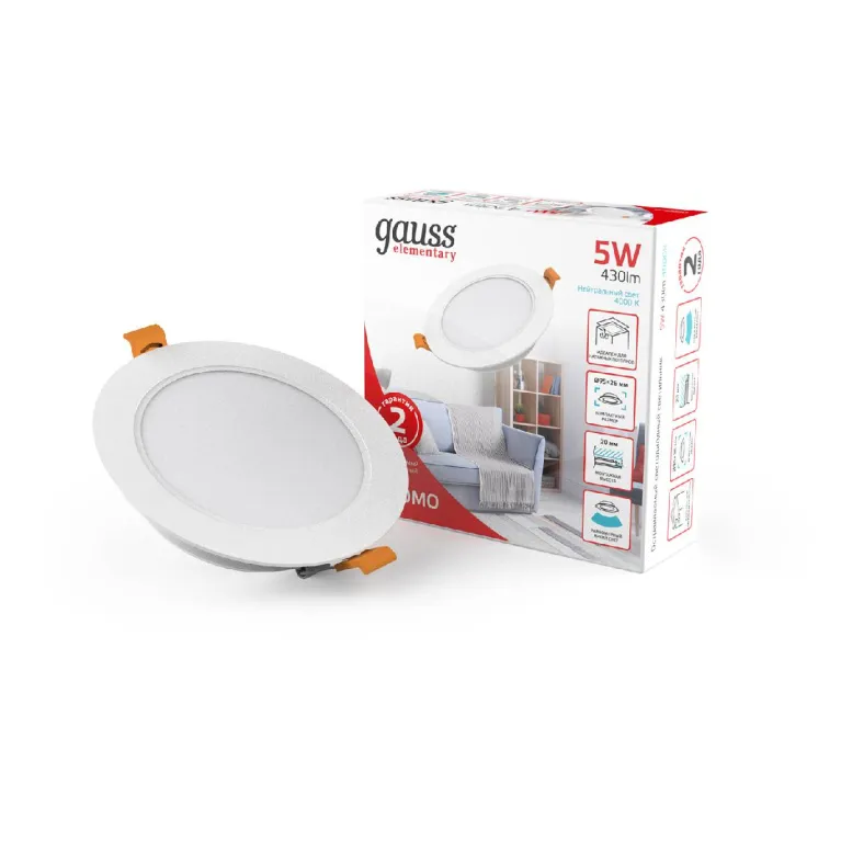 Встраиваемый светильник Gauss Downlight 9100420205 в Нижнем Новгороде
