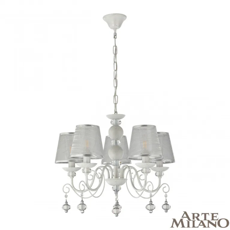 Подвесная люстра Arte Milano 347620/5 WT+SL в Нижнем Новгороде