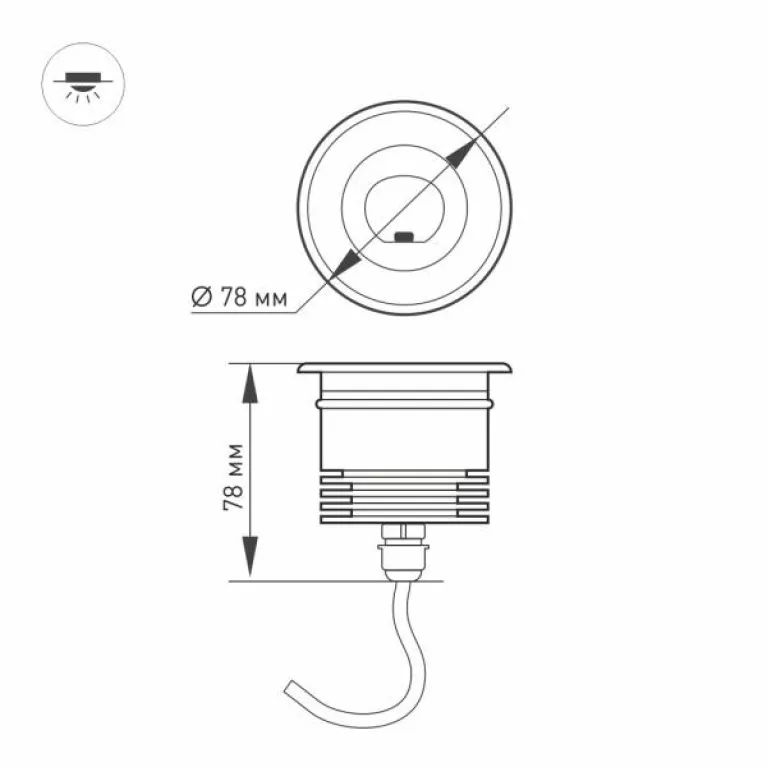 Ландшафтный светодиодный светильник Arlight LTD-Ground-Tilt-R80-9W Day4000 032213 в Нижнем Новгороде