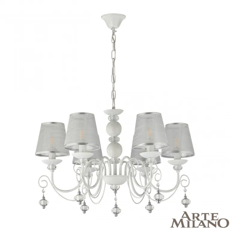Подвесная люстра Arte Milano 347620/6 WT+SL в Нижнем Новгороде