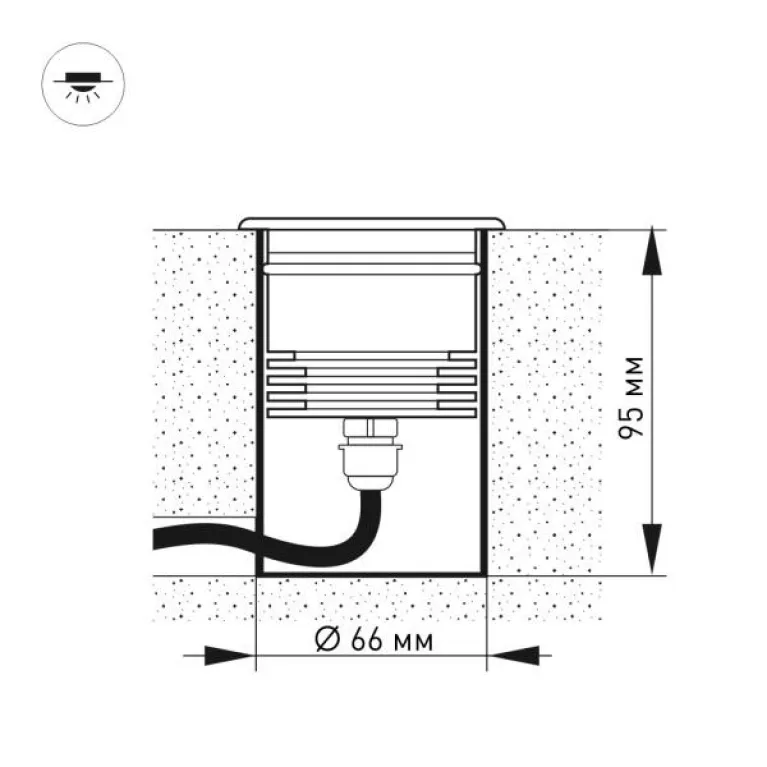 Ландшафтный светодиодный светильник Arlight LTD-Ground-Tilt-R80-9W Day4000 032213 в Нижнем Новгороде