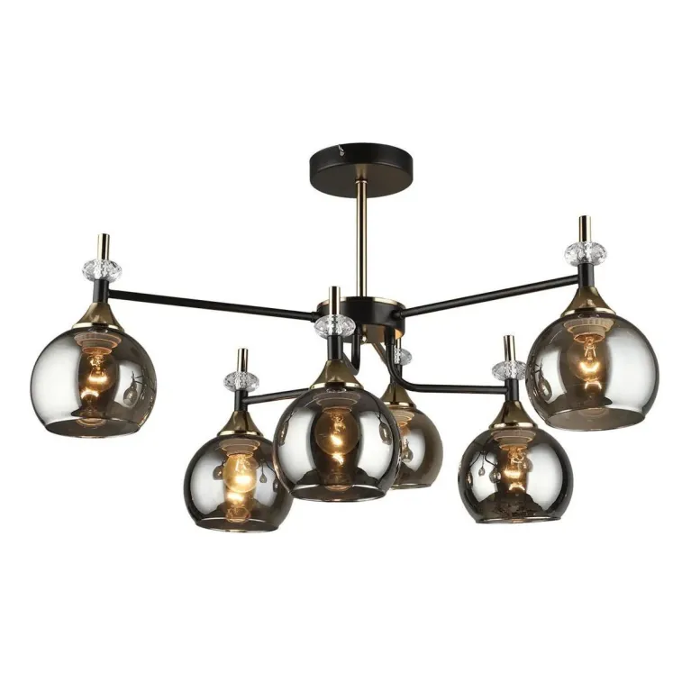 Потолочная люстра IMEX MD.4890-6-S COFFEE+FGD в Нижнем Новгороде