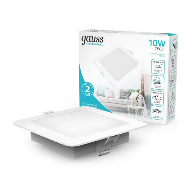 Встраиваемый светильник Gauss Elementary Downlight 998420209 в Нижнем Новгороде