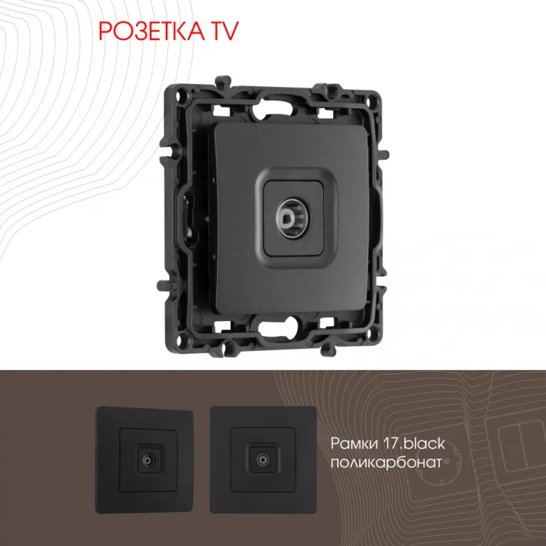 Розетка TV Arte Milano 217.43-1.black в Нижнем Новгороде