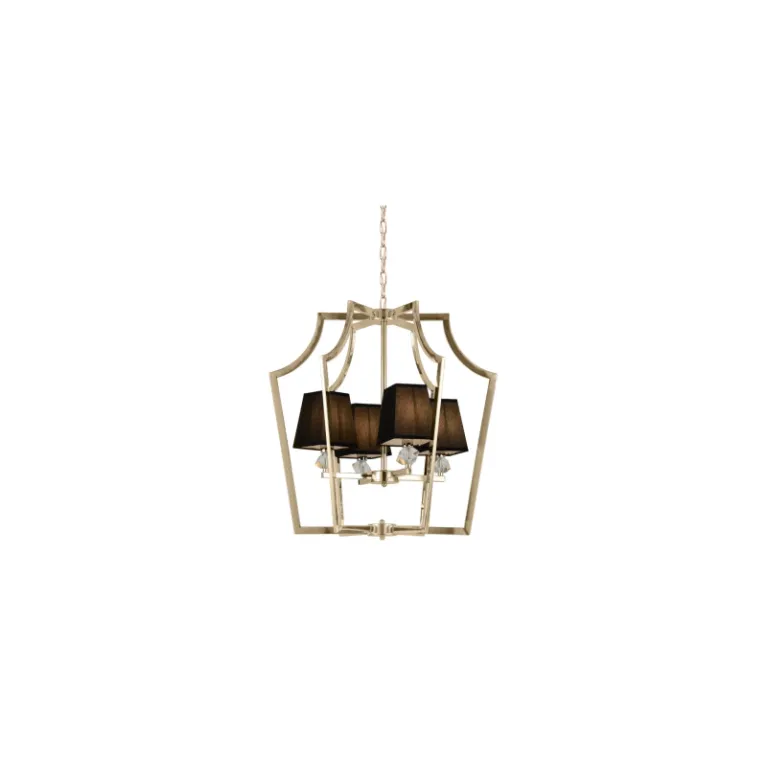Подвесная люстра Lumina Deco Montero LDP 1249-4 GD+BK в Нижнем Новгороде