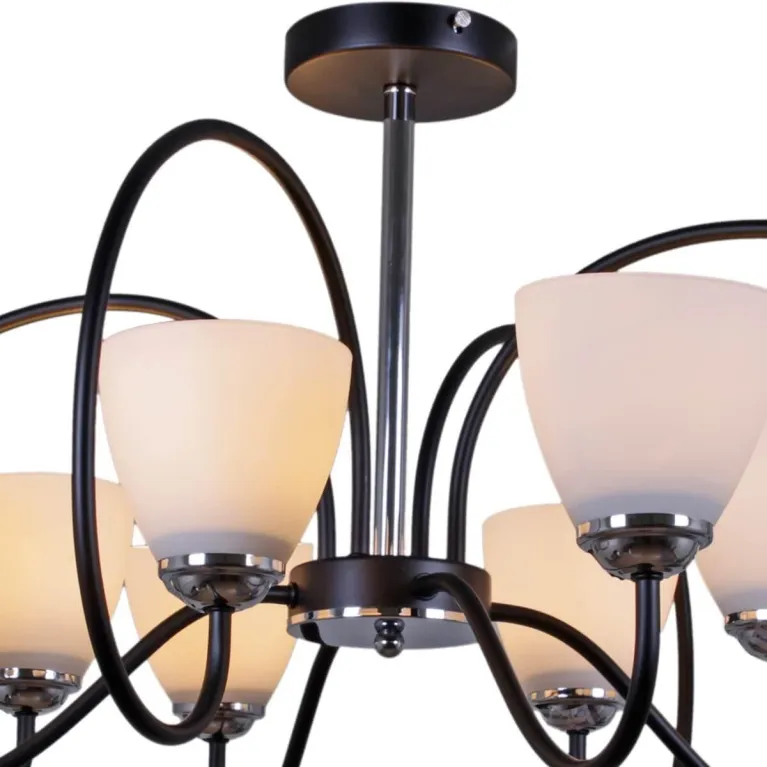 Потолочная люстра Reluce 01269-0.3-08 BK+CR в Нижнем Новгороде