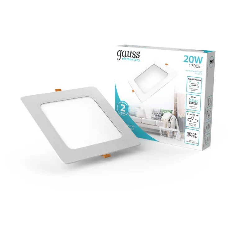 Встраиваемый светильник Gauss Elementary Downlight 998420218 в Нижнем Новгороде