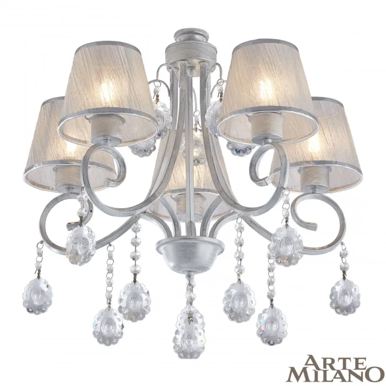 Потолочная люстра Arte Milano Amalfi 337146/5 WT+SL в Нижнем Новгороде