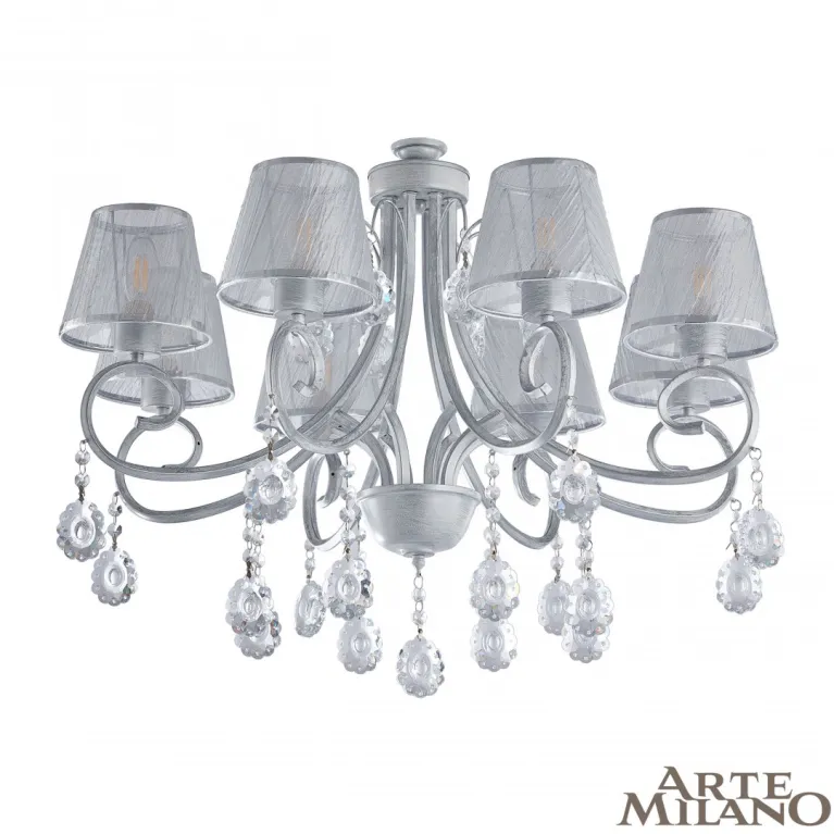 Потолочная люстра Arte Milano Amalfi 337146/8 WT+SL в Нижнем Новгороде