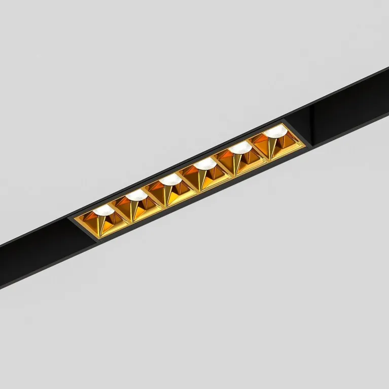 Трековый светодиодный светильник Elektrostandard Slim Magnetic Artas 85101/01 черный/золото a064528 в Нижнем Новгороде