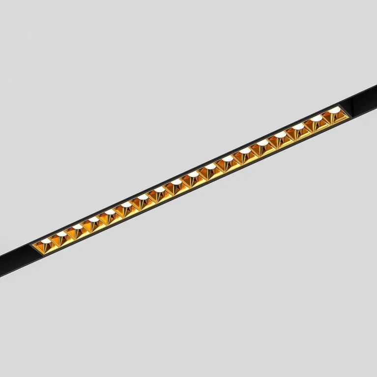 Трековый светодиодный светильник Elektrostandard Slim Magnetic Artas 85104/01 черный/золото a064530 в Нижнем Новгороде