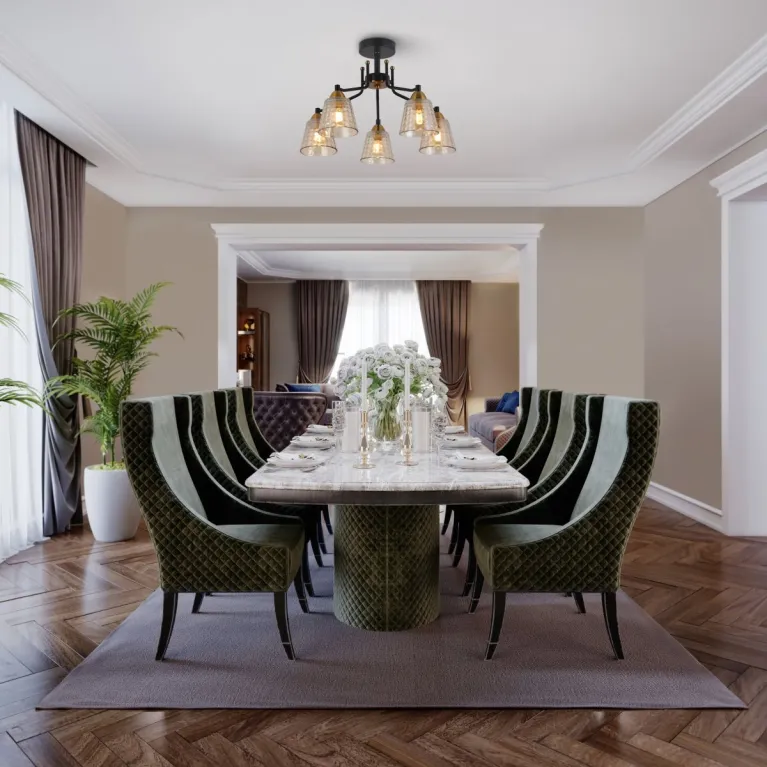 Люстра на штанге Freya Capella FR4017PL-05BBZ в Нижнем Новгороде