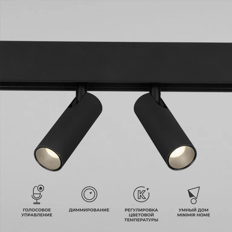 Трековый светодиодный светильник Elektrostandard Slim Magnetic Dim Dual 85056/01 черный a063528 в Нижнем Новгороде