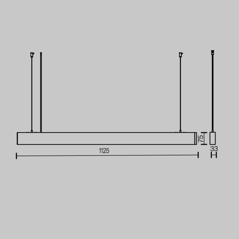 Линейный подвесной светильник Maytoni Basis P051PL-36W2.7-6K-W в Нижнем Новгороде