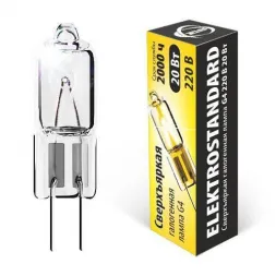 Лампа галогенная Elektrostandard G4 20W сверхъяркая 4690389013638
