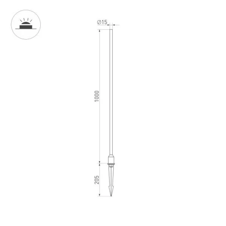 Ландшафтный светодиодный светильник Arlight KT-Champagne-L1000-3W Warm3000 034167 в Нижнем Новгороде