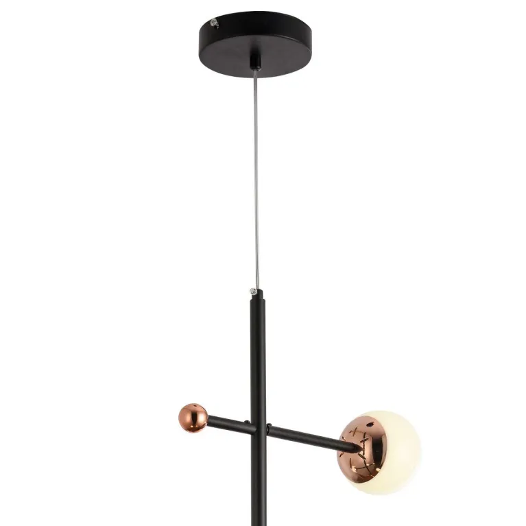Подвесная светодиодная люстра Natali Kovaltseva Loft Led Lamps 81338 Gold Black в Нижнем Новгороде