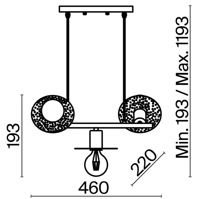 Подвесная люстра Freya Ferro FR4009PL-03GB в Нижнем Новгороде