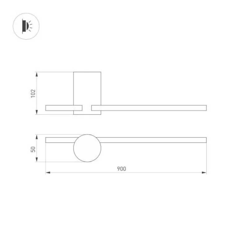 Настенный светодиодный светильник Arlight Sp-Vinci-S900x55-10W Day4000 033550 в Нижнем Новгороде