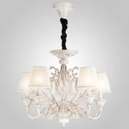 Подвесная люстра Eurosvet 10001/5 белый с золотом