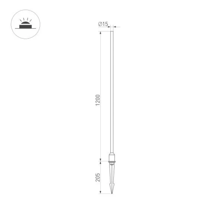 Ландшафтный светодиодный светильник Arlight KT-Champagne-L1200-3W Warm3000 034168 в Нижнем Новгороде