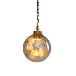Подвесной светильник Delight Collection Soap KG1148P brass/amber